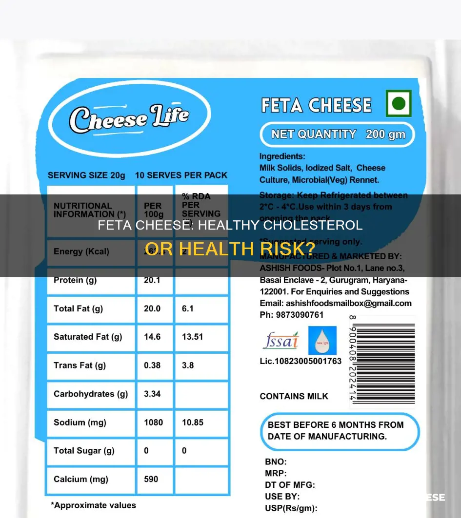 is feta cheese healthy cholesterol