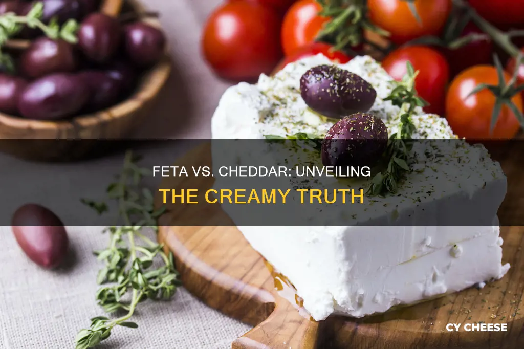 is feta cheese less fattening than cheddar