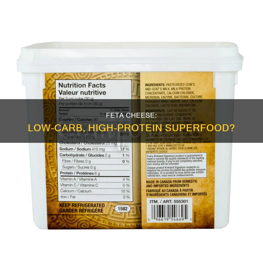 is feta cheese low carb calories