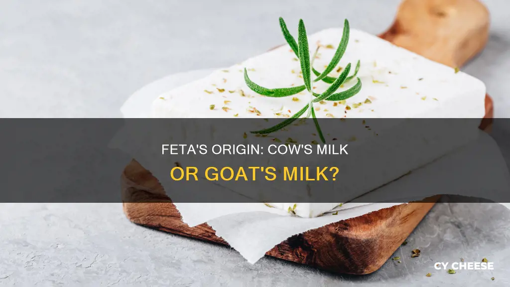 is feta cheese made from cows