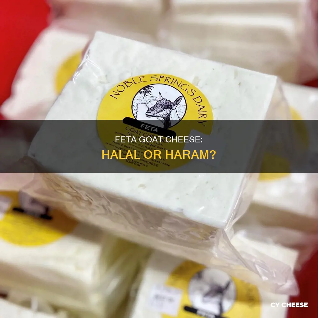 is feta goat cheese halal