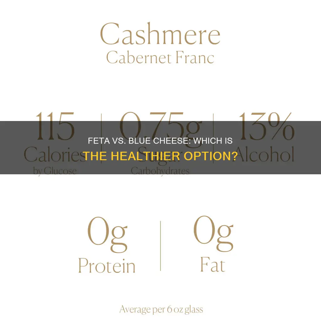 is feta healthier than bleu cheese dressing