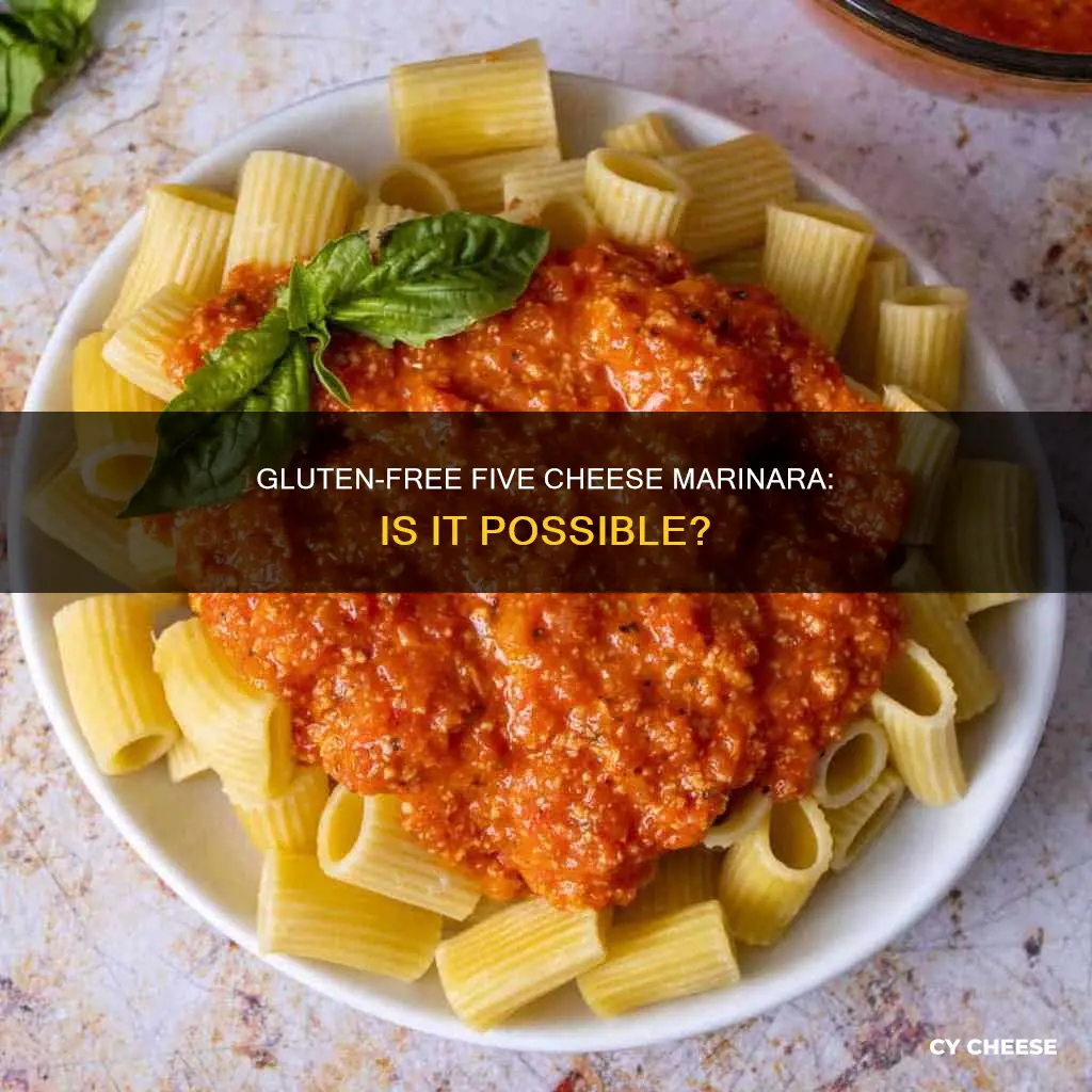 is five cheese marinara gluten free