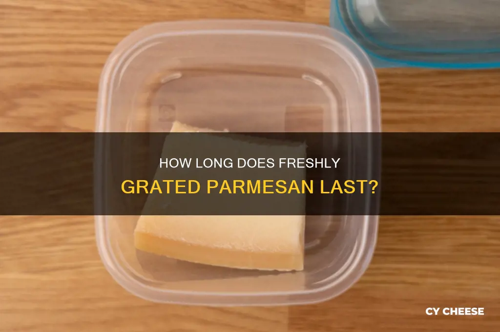 is fresh parmesan cheese good after a month