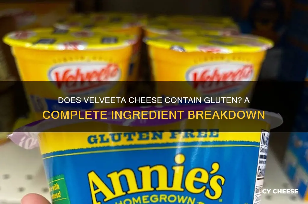 is gluten in velveeta cheese