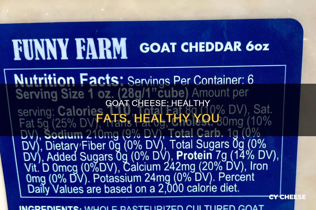 is goat cheese a good fat