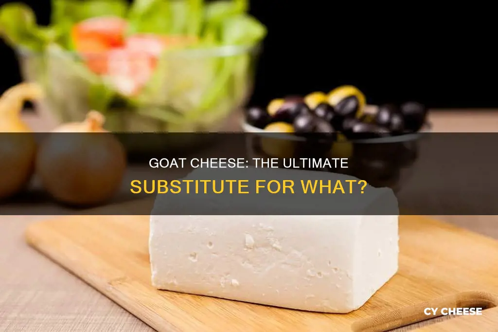 is goat cheese asubstitute for