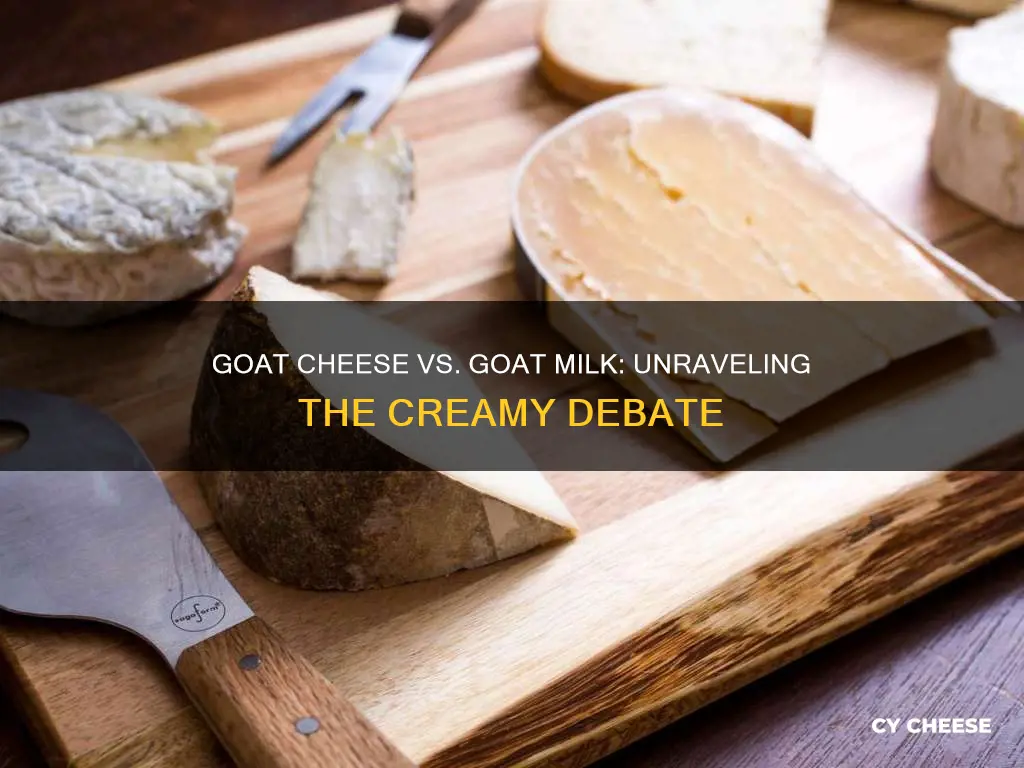 is goat cheese beeter or goat milk