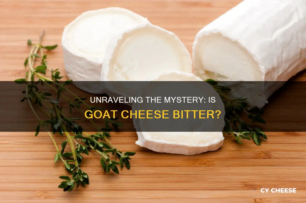 is goat cheese bitter