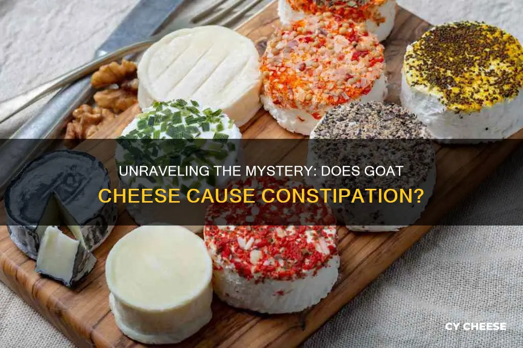 is goat cheese constipating