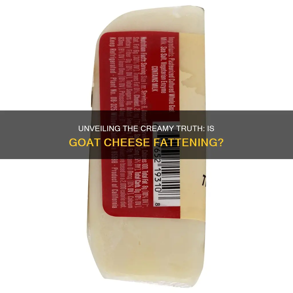 is goat cheese fat