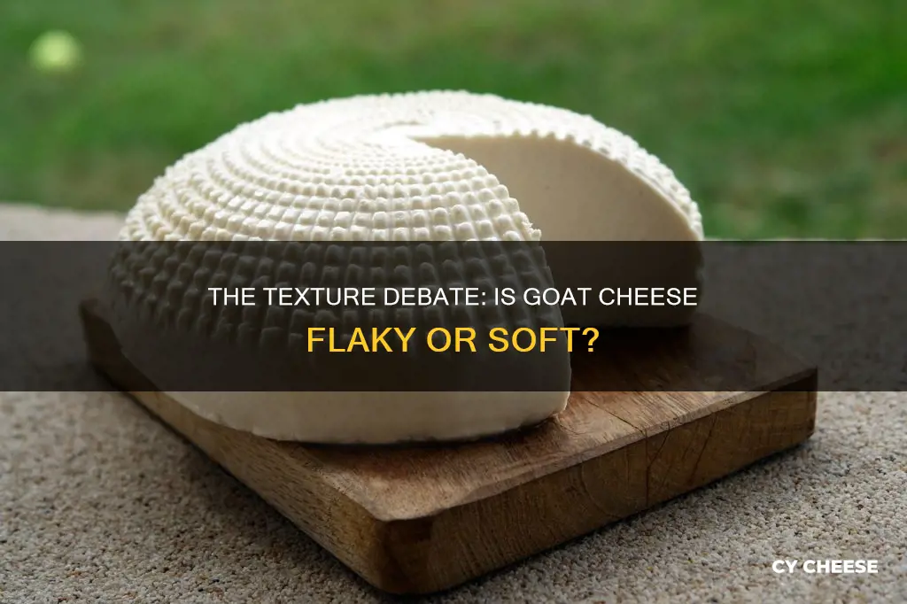 is goat cheese flaky or soft