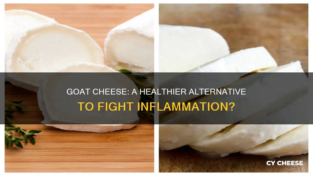 is goat cheese healthier than cow cheese for inflammation
