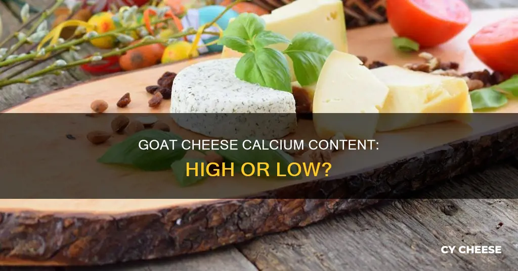 is goat cheese high in calcium