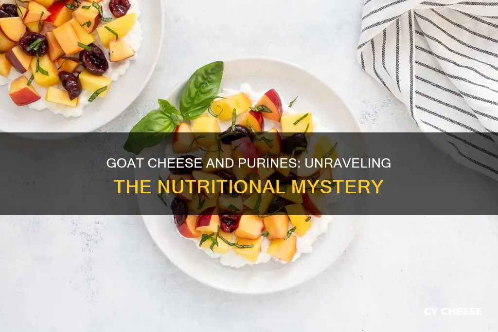 is goat cheese high in purines