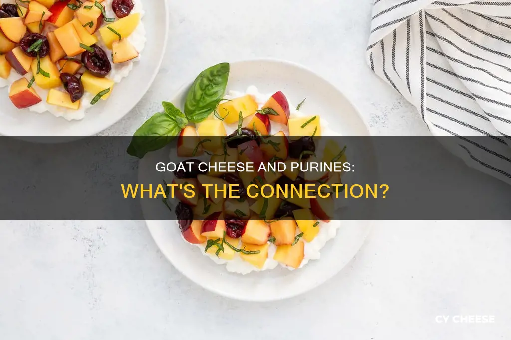 is goat cheese high in purines