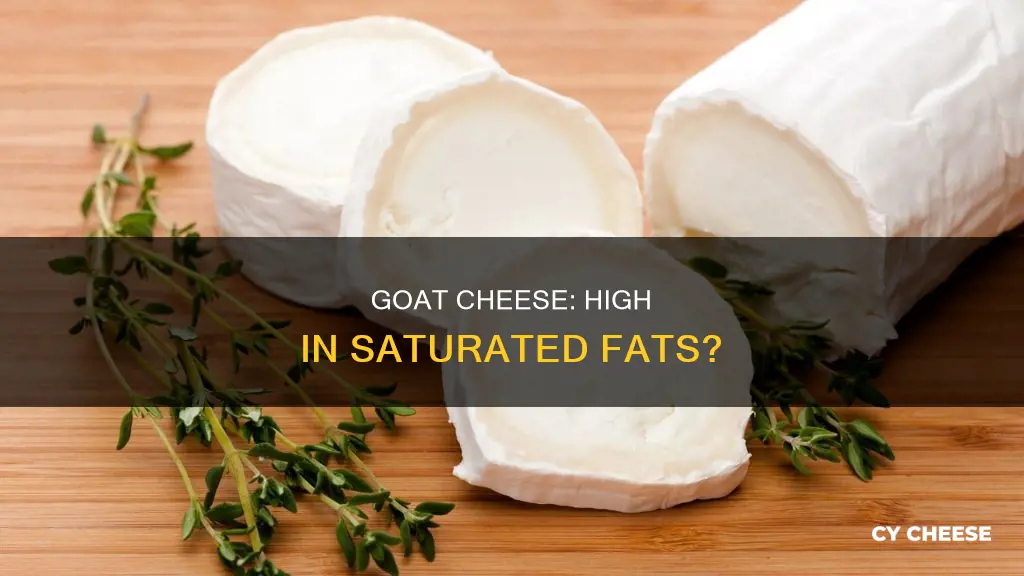 is goat cheese high in saturated fat