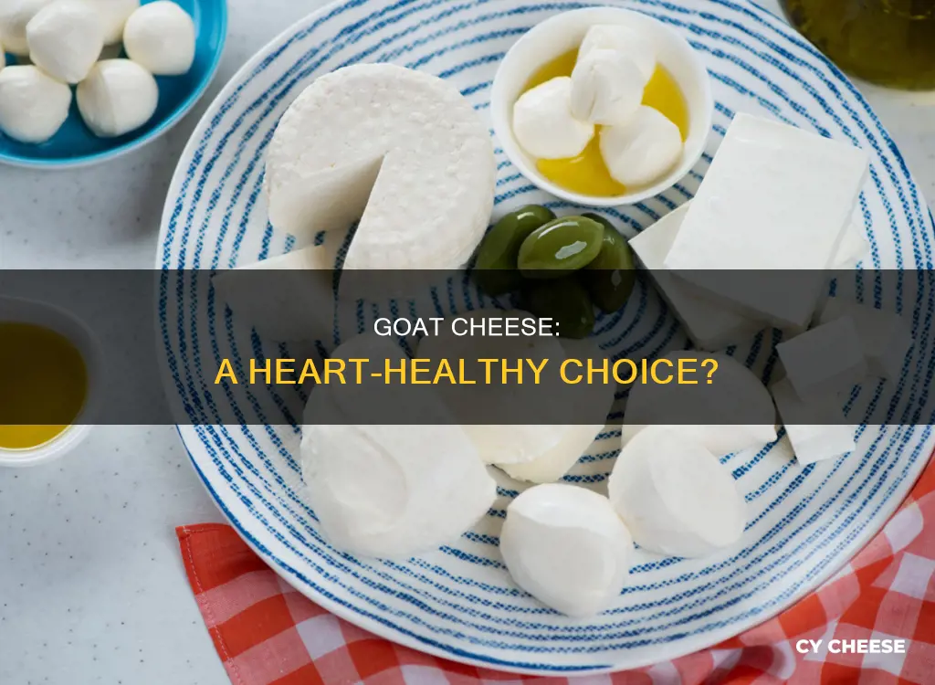 is goat cheese lower in cholesterol