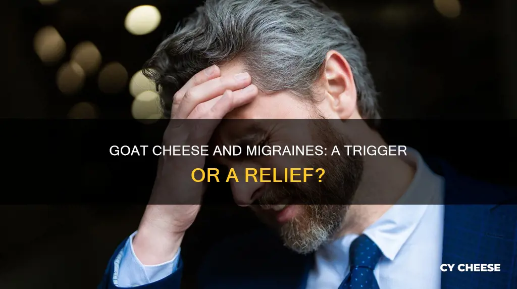 is goat cheese migraine