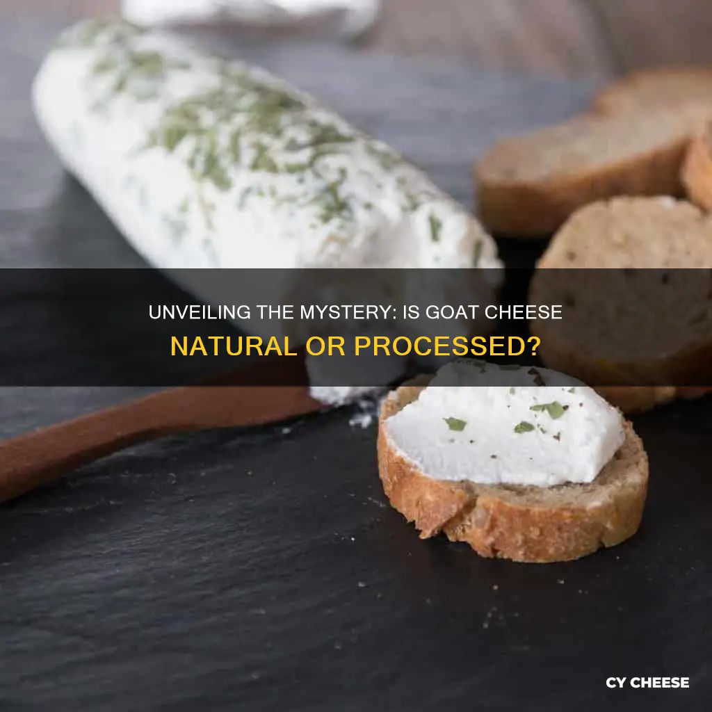 is goat cheese natural or processed