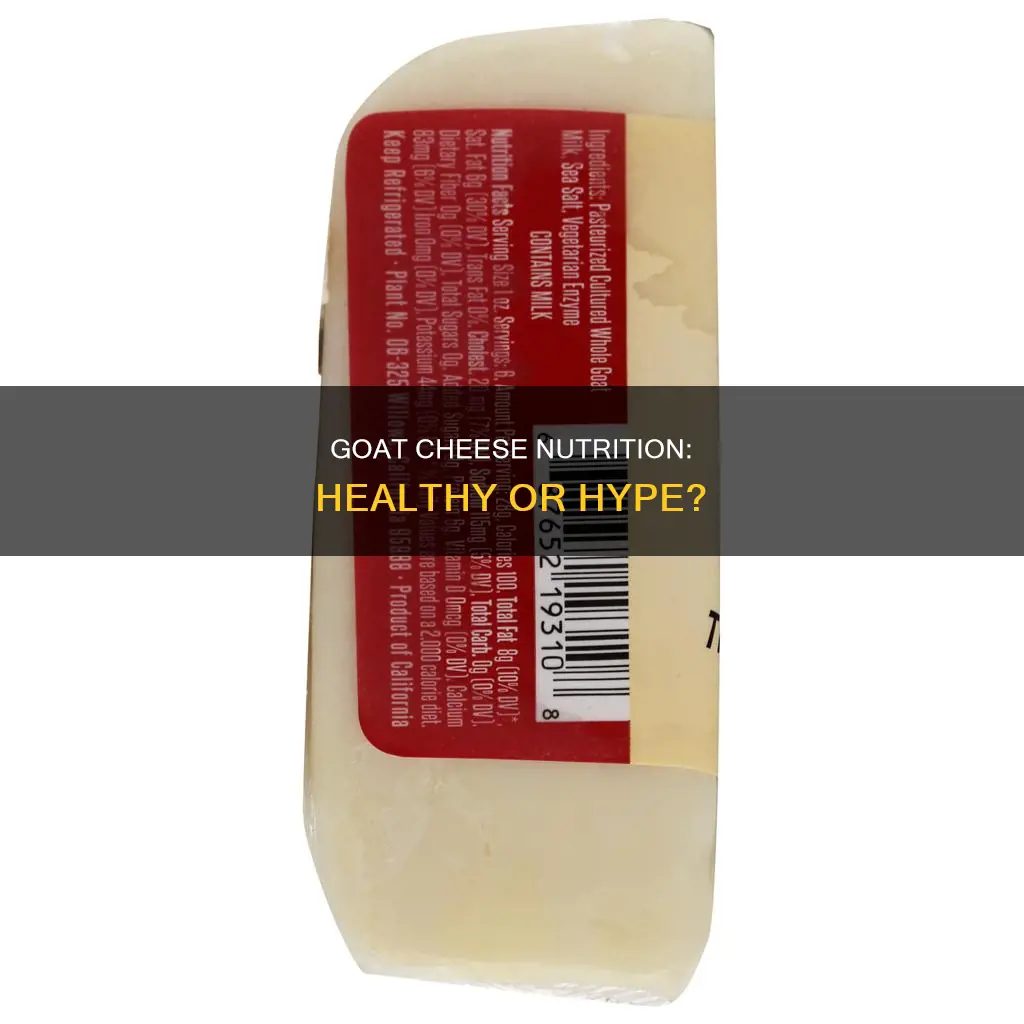 is goat cheese nutritious