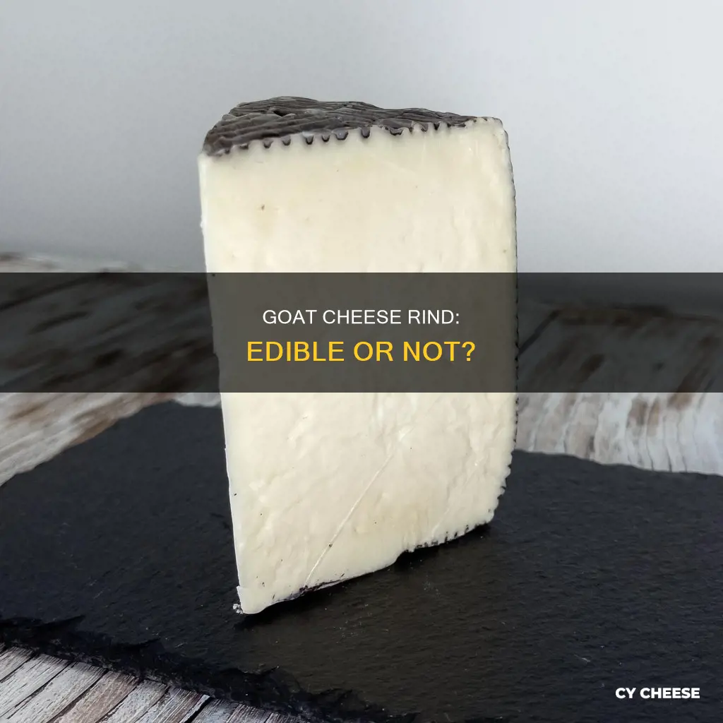 is goat cheese rind eadible