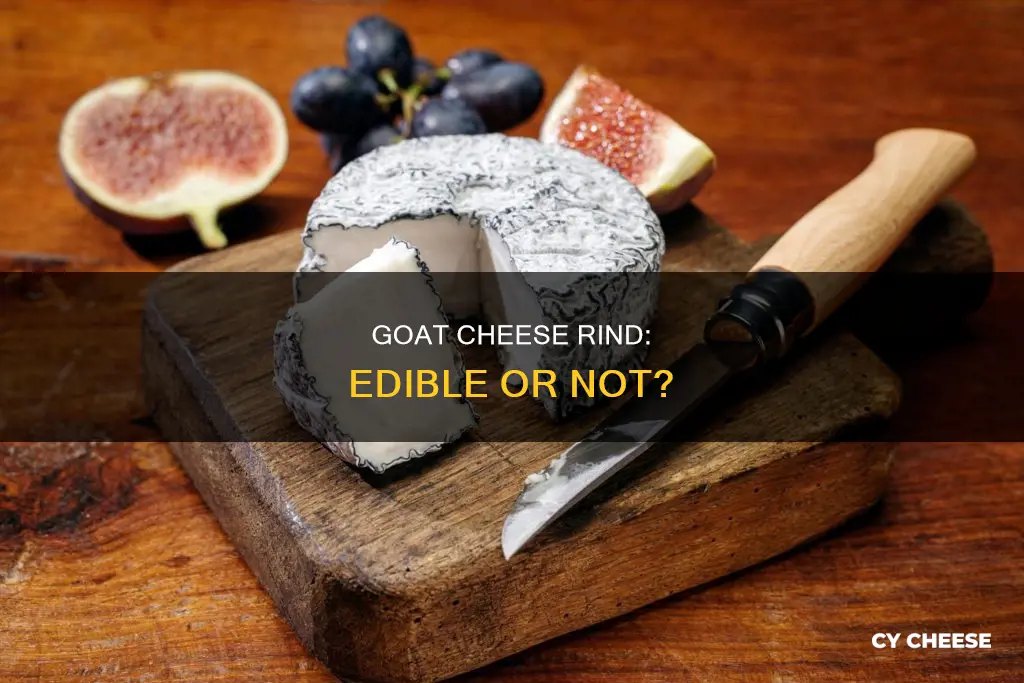 is goat cheese rind edible