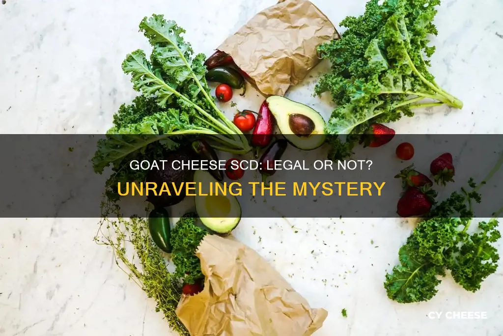 is goat cheese scd legal