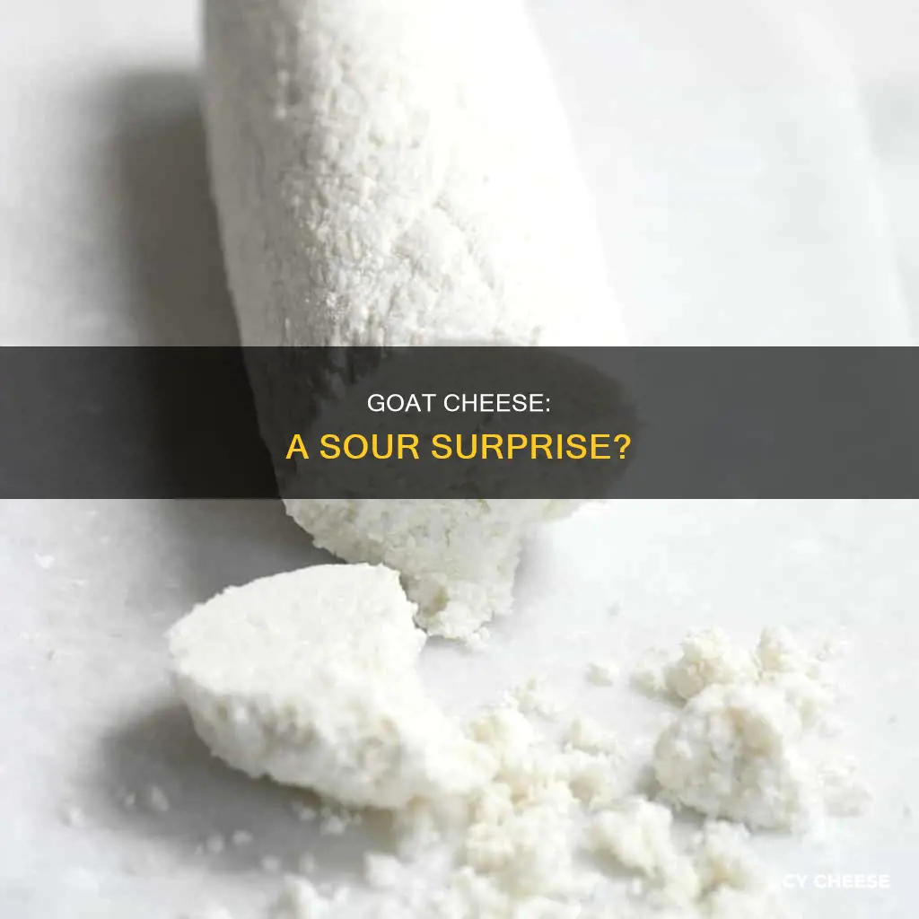 is goat cheese sour