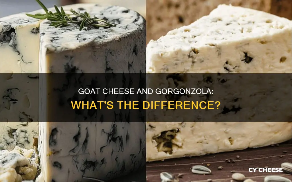is goat cheese the same as gorgonzola