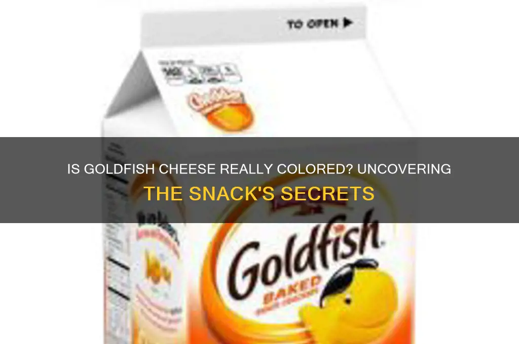 is gold fish colored cheese