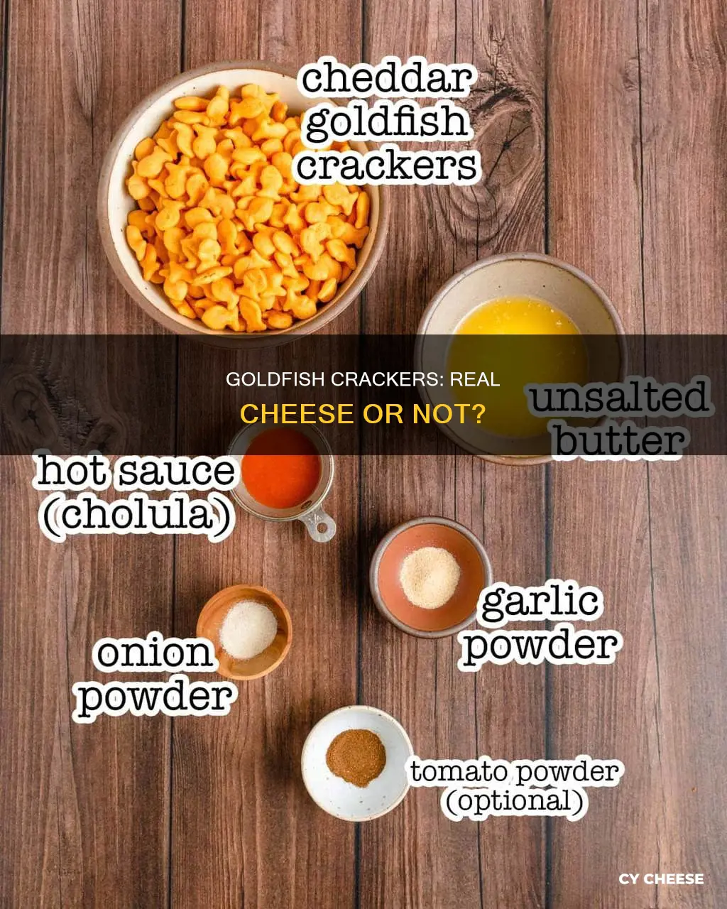 is goldfish made with real cheese