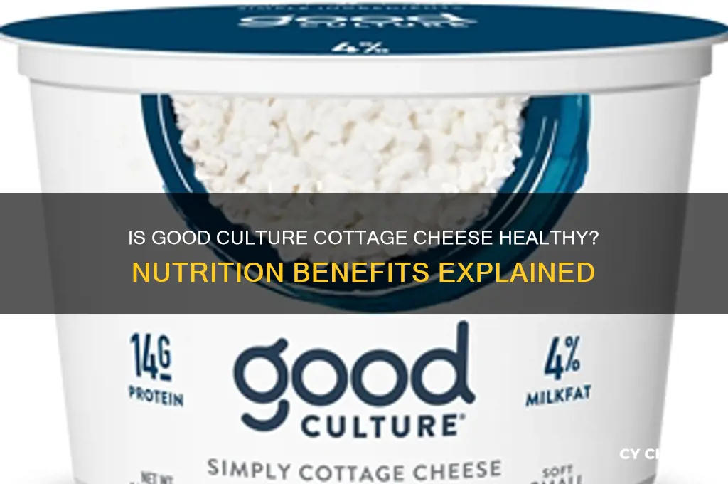 is good culture cottage cheese good for you