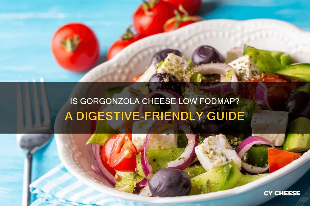 is gorgonzola cheese low fodmap