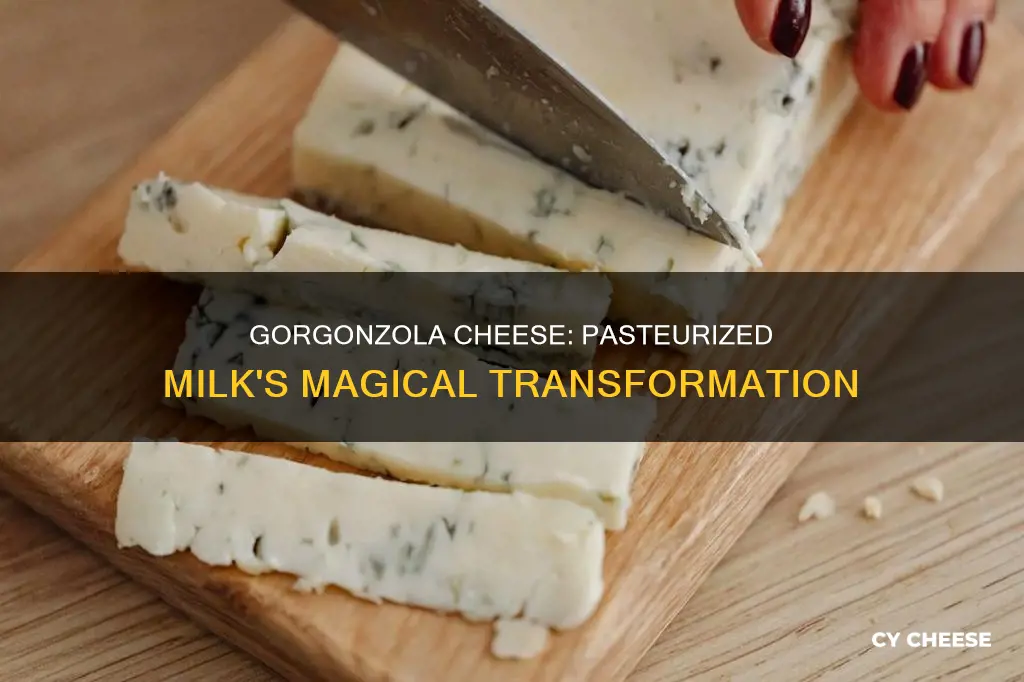 is gorgonzola cheese made with pasteurized milk