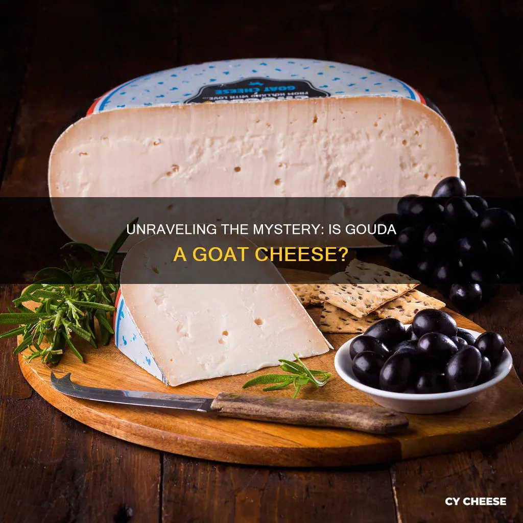 is gouda a goat cheese