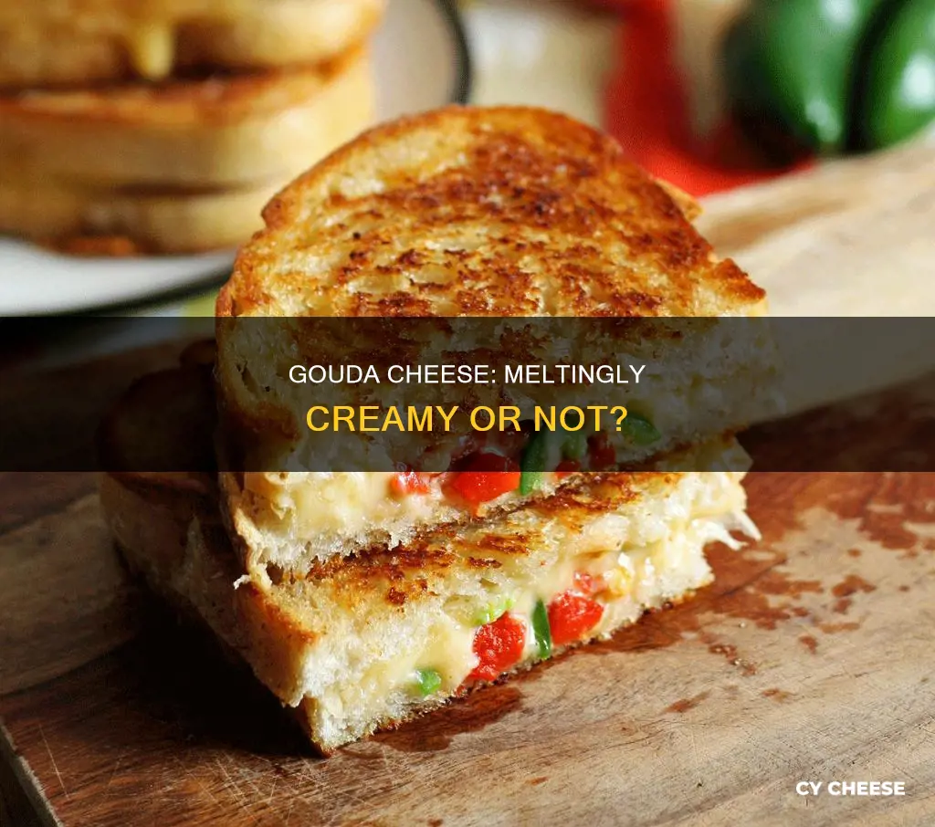 is gouda cheese creamy when melting