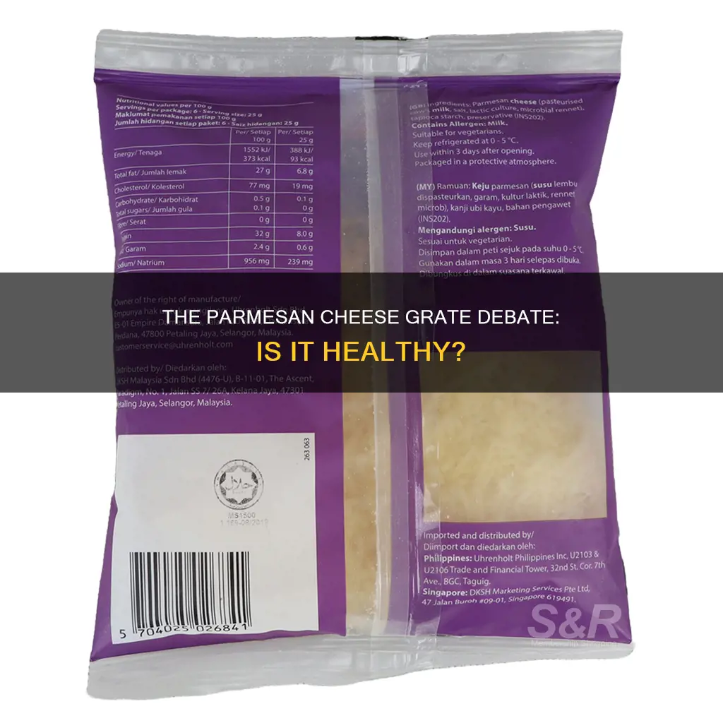 is grated parmesan cheese bad for you