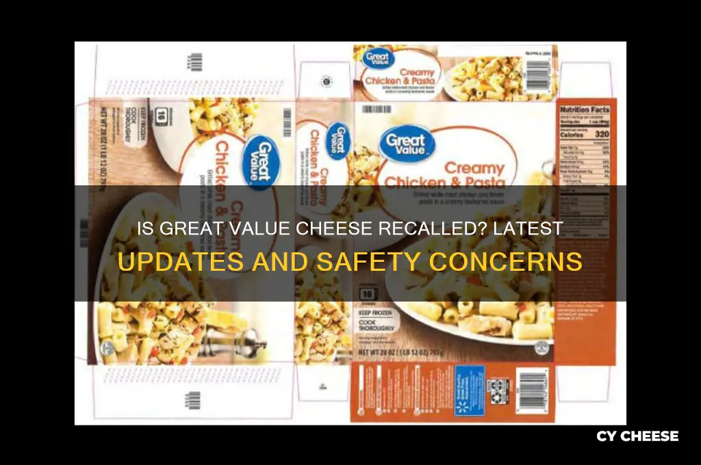 is great value cheese recalled