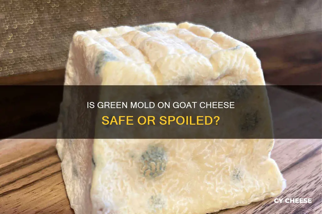 is green mold good on goat cheese