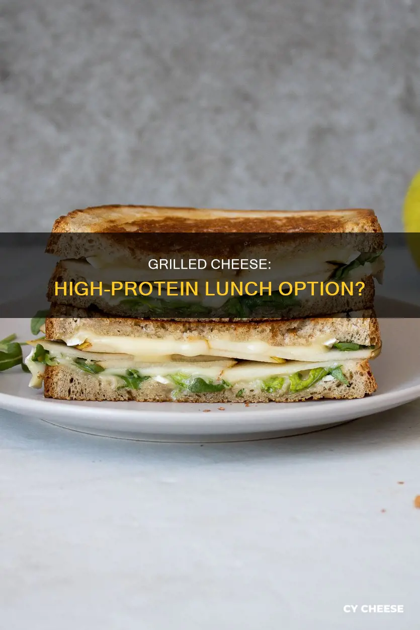 is grilled cheese high in protein