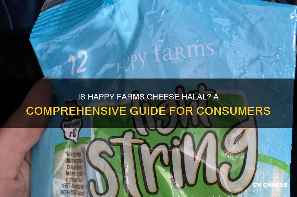 is happy farms cheese halal