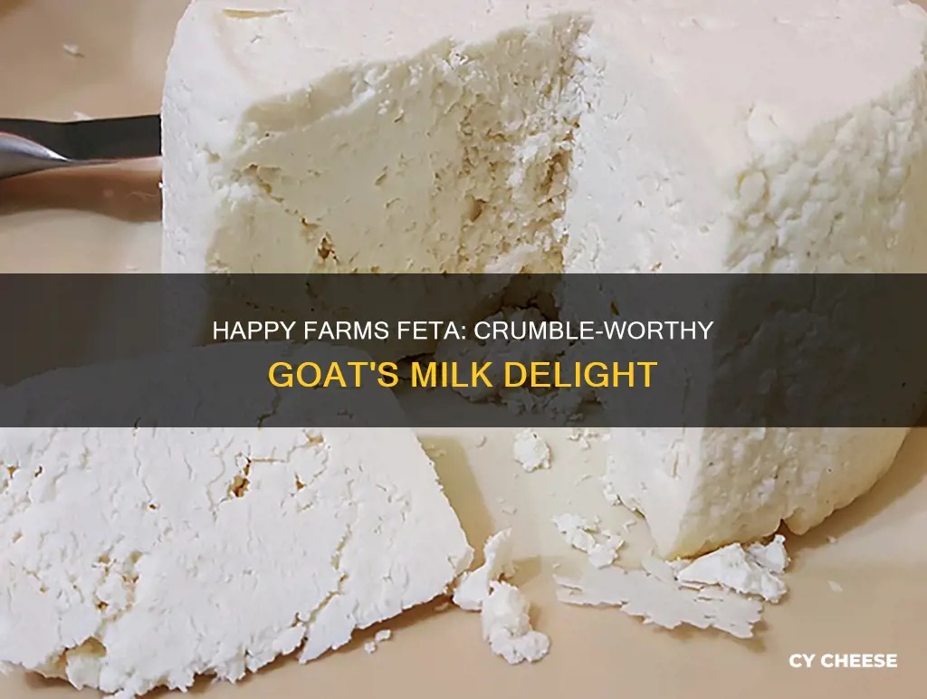 is happy farms feta cheese crumbles from goat milk