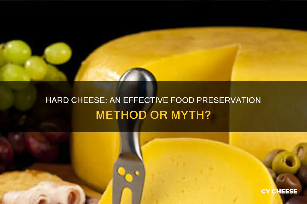 is hard cheese a good way to preserve food