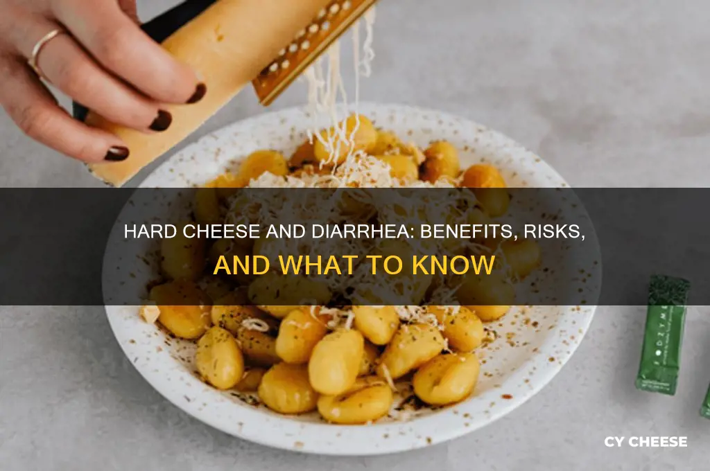 is hard cheese good for diarrhea