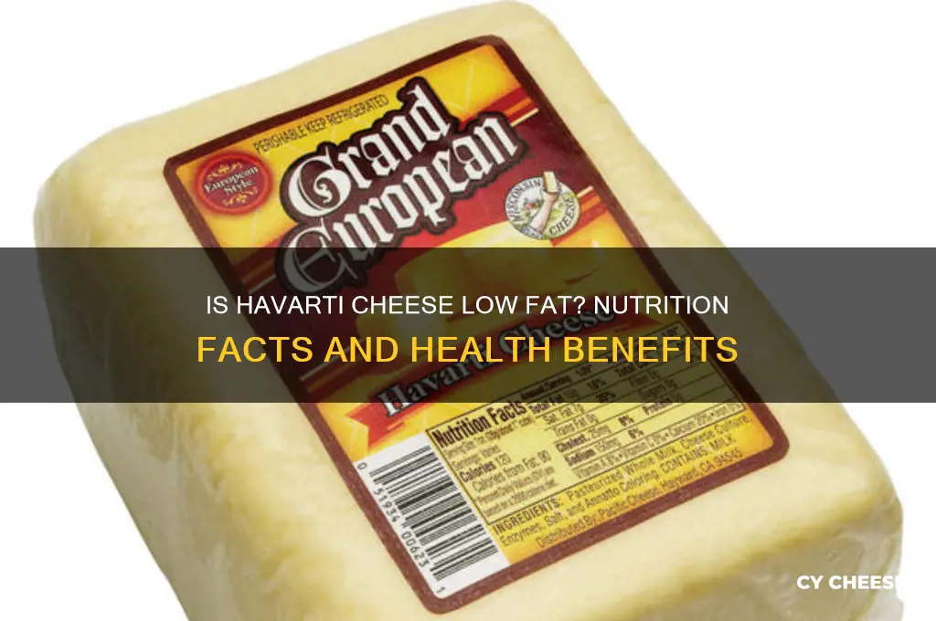 is havarti cheese low fat