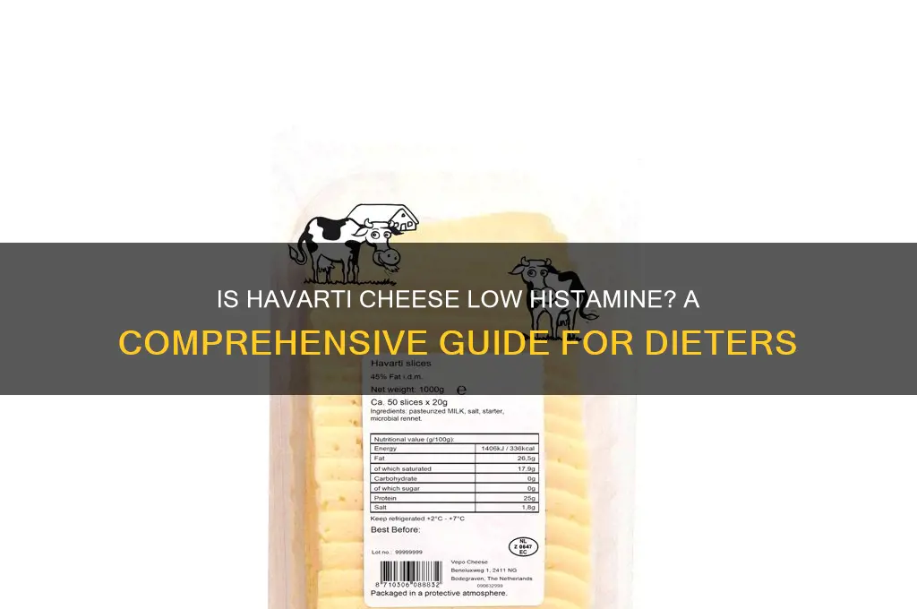 is havarti cheese low histamine