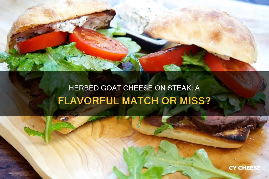 is herbed goat cheese good on steak