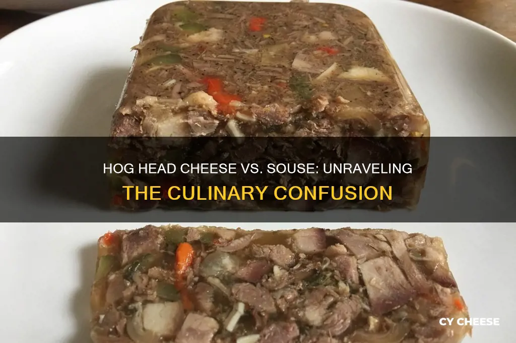 is hog head cheese and souse the same thing