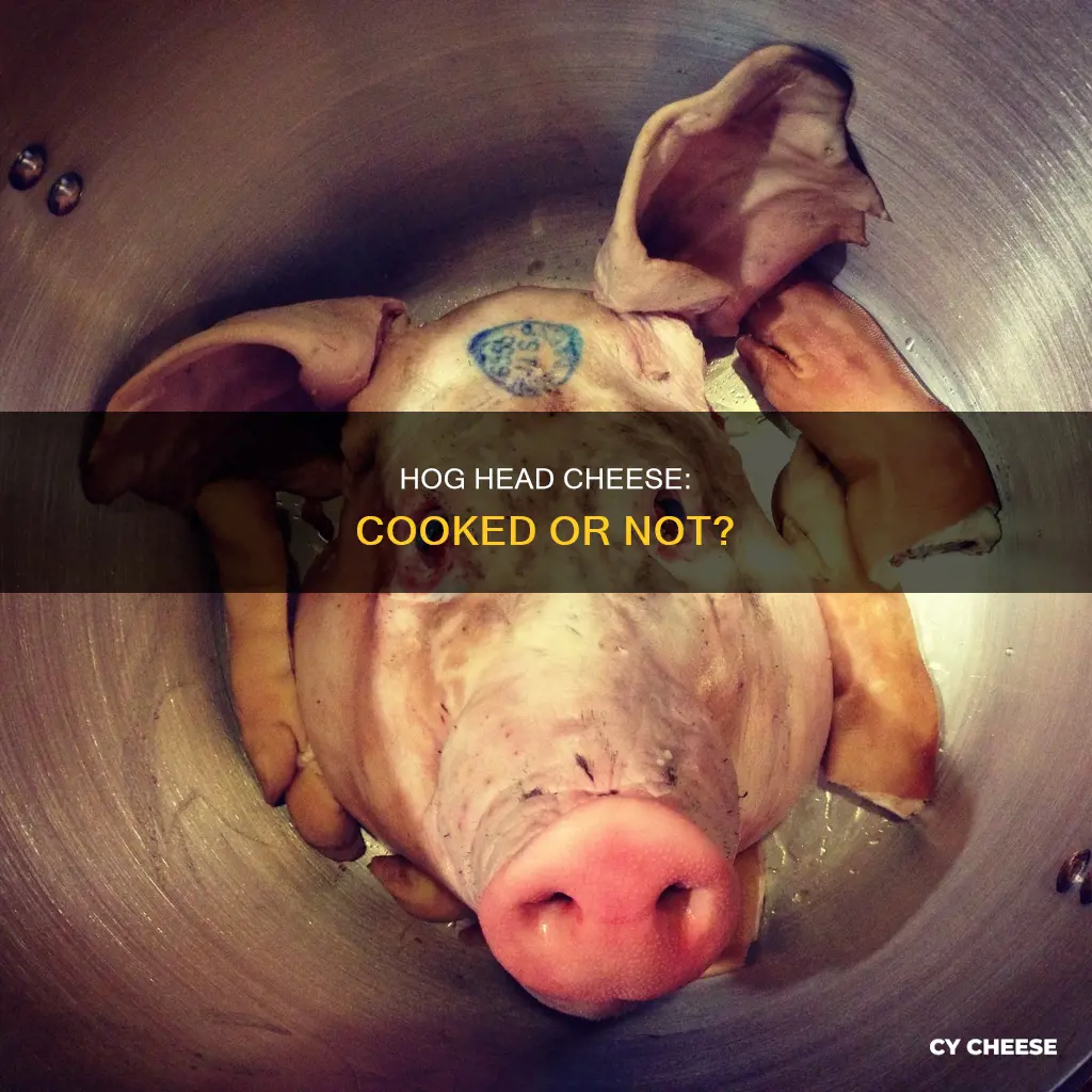 is hog head cheese cooked